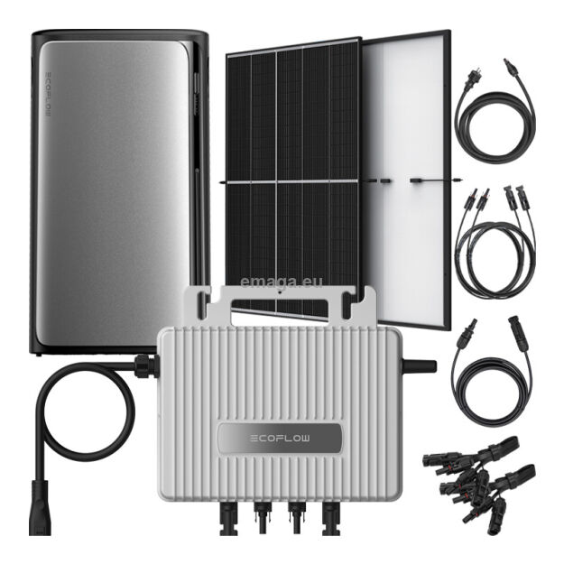 Zestaw fotowoltaiki balkonowej ECOFLOW STREAM Standard 1200W + AC Pro