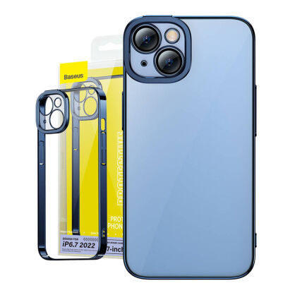 Zestaw ochronny BASEUS Glitter do iPhone 14 Plus (niebieski)