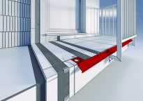 Profil aluminiowy balkonowy prosty DRIP 40mm 2,5m szary RAL7035 - 5