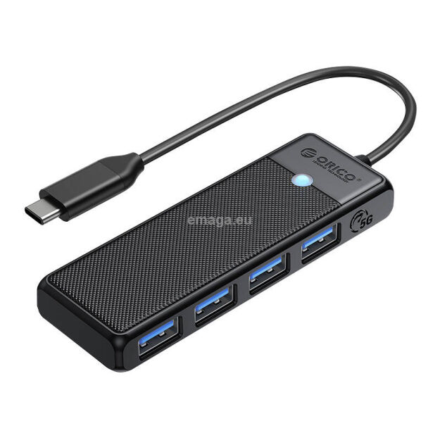 Hub ORICO 4-portowy USB-A (czarny)