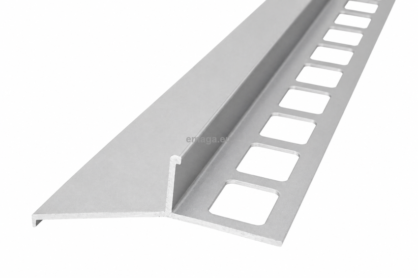 Profil aluminiowy balkonowy okapnikowy 44mm 3,0m - okapnik anodowany srebro