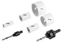 Otwornice bi-metalowe 19-68 mm, zestaw 7 szt. - 6