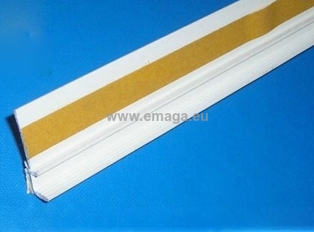 Listwa dylatacyjna PCV do ościeżnic okiennych bez siatki 9mm / 6mm L=3,0m kolor: biały - pakiet 30 sztuk