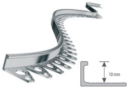 Profil aluminiowy podłogowy łukowy 10mm 3mb anodow. srebro