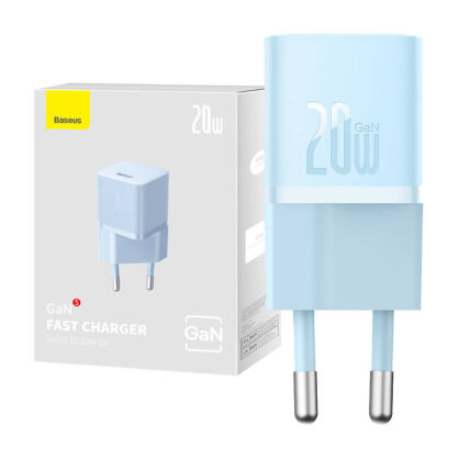 Ładowarka sieciowa BASEUS GaN5 20W (niebieska)