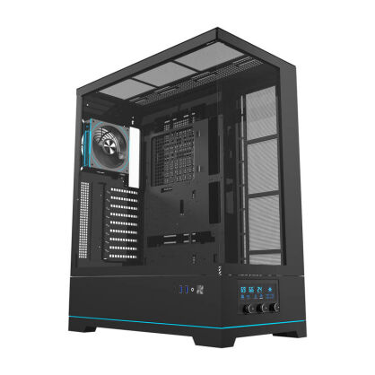 Obudowa komputerowa DARKFLASH DY451L PRO + 1 wentylator (czarna)