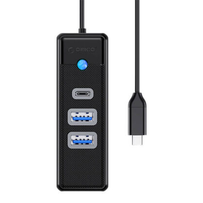 Hub ORICO PWC2U-C3 3-portowy USB-C 0.15m (czarny)