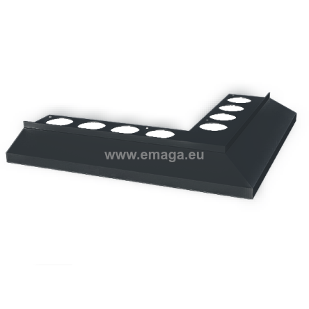 Nz90°MAXI narożnik zewnętrzny do profila MAXI grafit RAL7016