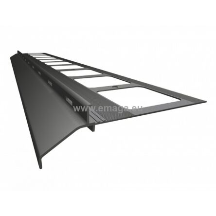K20 Profil aluminiowy balkonowy 2.0m  grafitowy RAL 7024 -  listwa balkonowa okapnikowa grafitowa