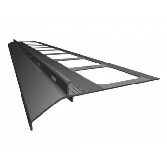 K20 Profil aluminiowy balkonowy 2.0m  grafitowy RAL 7024 -  listwa balkonowa okapnikowa grafitowa
