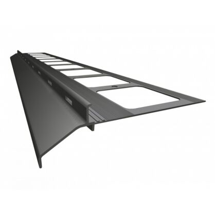 K20 Profil aluminiowy balkonowy 2.0m  grafitowy RAL 7024 -  listwa balkonowa okapnikowa grafitowa