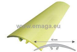 Listwa budowlana mosiężna progowa z kołkiem 40mm L=3m