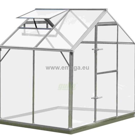 Szklarnia aluminiowa 2,30 x 1,54m Gutta Gartentec F2 z poliwęglanu 6mm