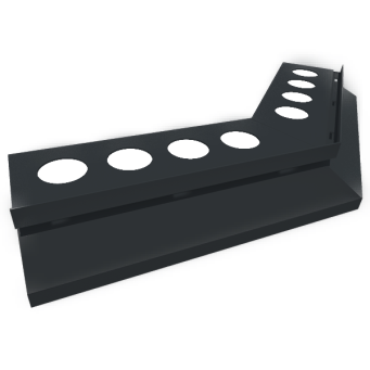 Nz135°DRIP narożnik zewnętrzny do profila DRIP grafit RAL7016