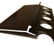 Profil aluminiowy balkonowy 85 mm 3 m okapnik lakierowany czarny RAL9005 - 3