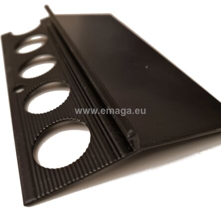 Profil aluminiowy balkonowy 85 mm 3 m okapnik lakierowany czarny RAL9005