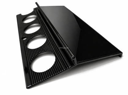Profil aluminiowy balkonowy 85 mm 3 m okapnik lakier czarny RAL9005