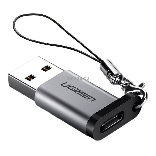 Adapter UGREEN US276 USB-A-USB-C (szary)