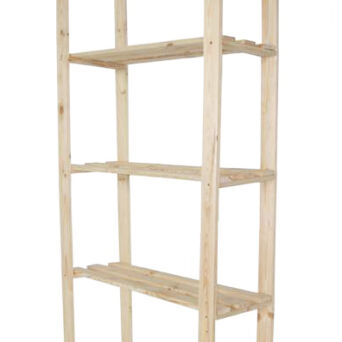 Drewniany regał 5-półkowy