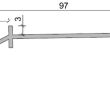 K10 Profil aluminiowy balkonowy 2.0m  szary RAL 7037 - listwa balkonowa okapnikowa szara - 2