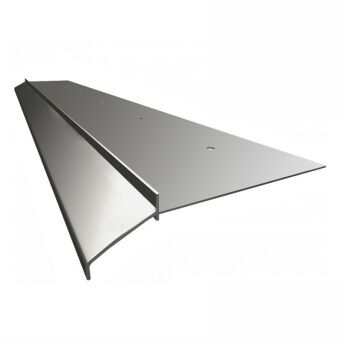 K10 Profil aluminiowy balkonowy 2.0m  szary RAL 7037 - listwa balkonowa okapnikowa szara