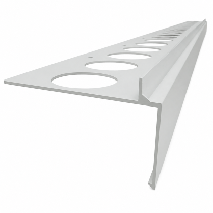 Profil aluminiowy balkonowy prosty PRIAMY 2,5m szary RAL7035