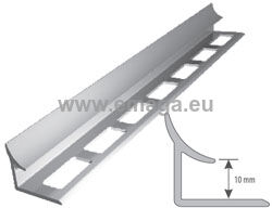 Profil aluminiowy do glazury wewnętrzny L=3m