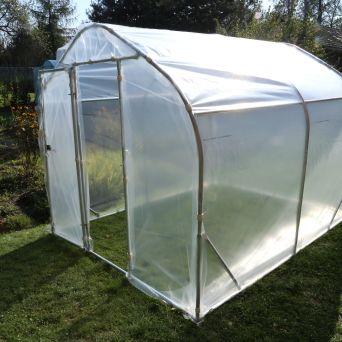 Tunel foliowy hobby jednowegetacyjny folia UV2+1 drzwi wymiary: 2x2x2,5 m