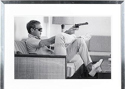 Obraz/zdjęcie STEVE MCQUEEN TAKES AIM