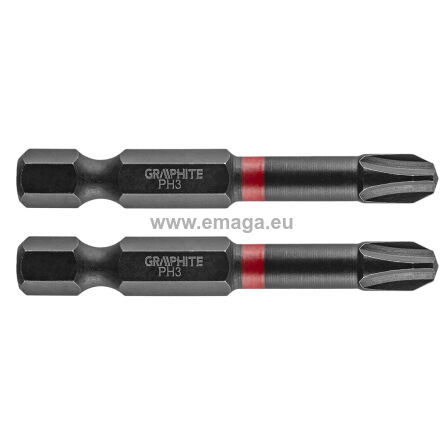 Bity udarowe PH3 x 50 mm, 2 szt.