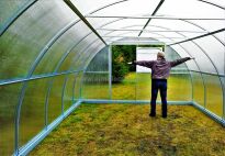 Szklarnia Primus 4x8m 32m2 H=230cm poliwęglan 4mm - 3