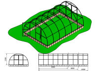 Szklarnia Primus 4x8m 32m2 H=230cm poliwęglan 4mm - 5