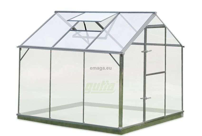 Szklarnia aluminiowa 2,30 x 2,28m Gutta Gartentec F3 z poliwęglanu 6mm