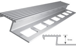 Profil aluminiowy do glazury AL "Z"schodowy H=10mm, L=2,5m anodowany srebro