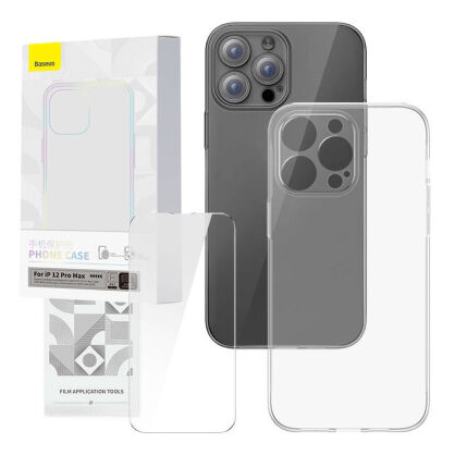 Zestaw ochronny BASEUS Corning do iPhone 12 Pro Max (przezroczysty)