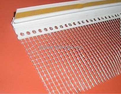 Listwa dylatacyjna MINI PCV do ościeżnic okiennych z siatką 6mm / 3mm L=3,0m kolor: biały - pakiet 25 sztuk