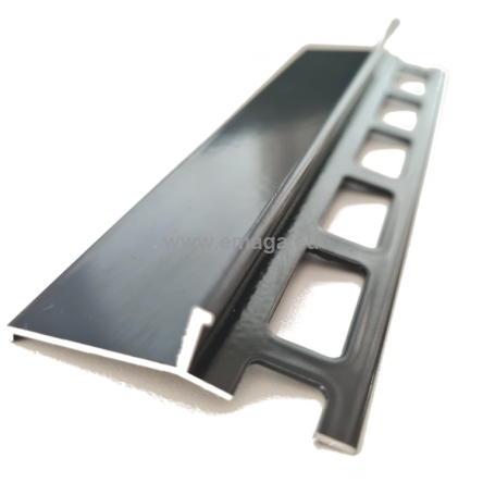 Profil aluminiowy balkonowy 44mm 3m - okapnik lakierowany grafitowy RAL7016