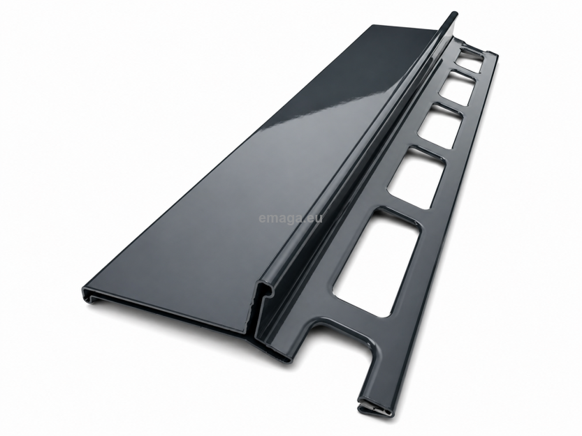 Profil aluminiowy balkonowy 44mm 3m - okapnik lakier antracyt RAL7016