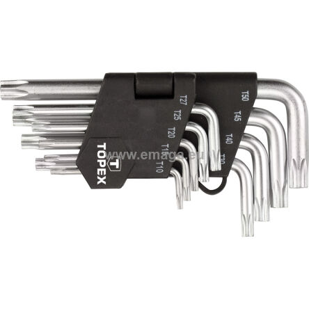 Klucze Torx T10-T50, zestaw 9 szt.