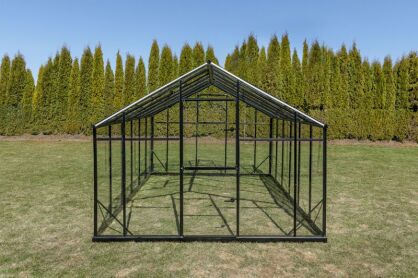 Szklarnia Sanus XL-18 wymiar 2,9x6,4m H=2,25m 18,6m2 szkło hartowane 4mm