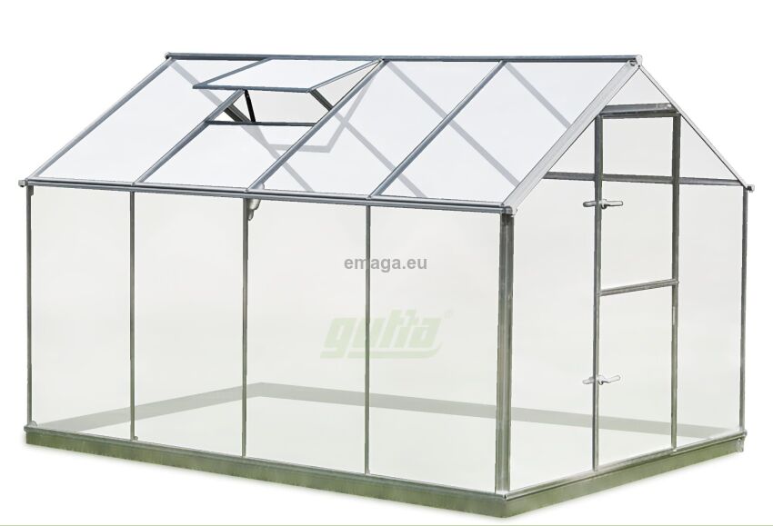 Szklarnia aluminiowa 2,30 x 3,00m Gutta Gartentec F4 z poliwęglanu 6mm
