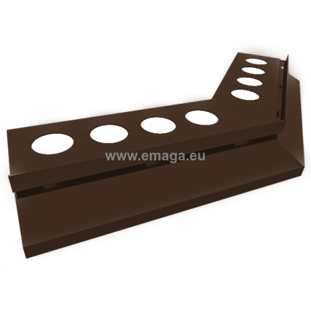 Nz135°DRIP narożnik zewnętrzny do profila DRIP brąz RAL8028