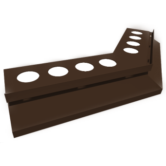 Nz135°DRIP narożnik zewnętrzny do profila DRIP brąz RAL8028