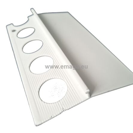 Profil aluminiowy balkonowy 85 mm 2,5 m okapnik lakierowany biały