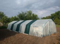 Tunel foliowy metalowy (ocynk) 960x385x205 cm z folią 4-sezonową UV-4 - 2