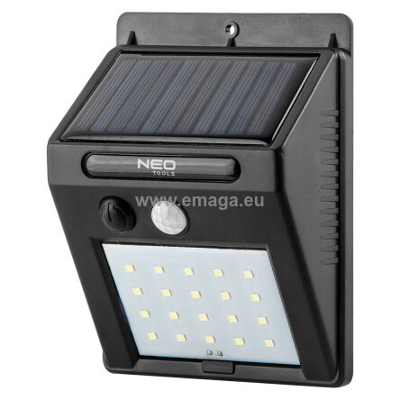 Lampa solarna ścienna 20 SMD LED 250 lm