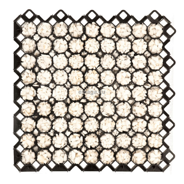 Płyta kratka trawnikowa kolor czarny 60x60x4cm 34,65m2 96szt