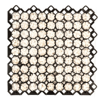 Płyta kratka trawnikowa kolor czarny 60x60x4cm 34,65m2 96szt