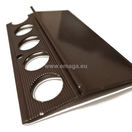 Profil aluminiowy balkonowy okapnikowy 85 mm 2,5 m brąz lakierowany
