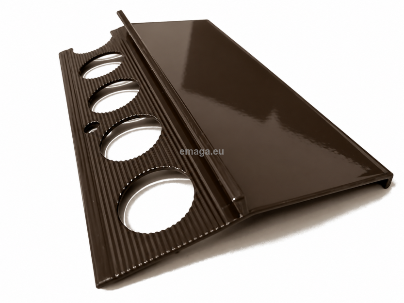 Profil aluminiowy balkonowy okapnikowy 85 mm 2,5 m lakier brąz RAL8019